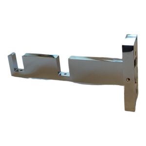 Supporto a parete doppio 8-14 cm cromato